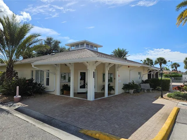 a view of a house with patio