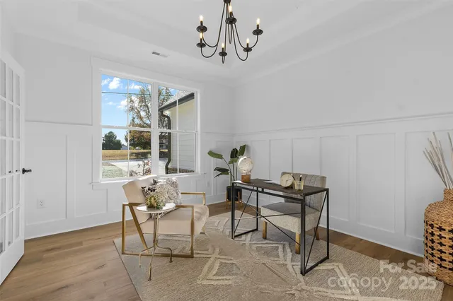 a view of a livingroom and dining room