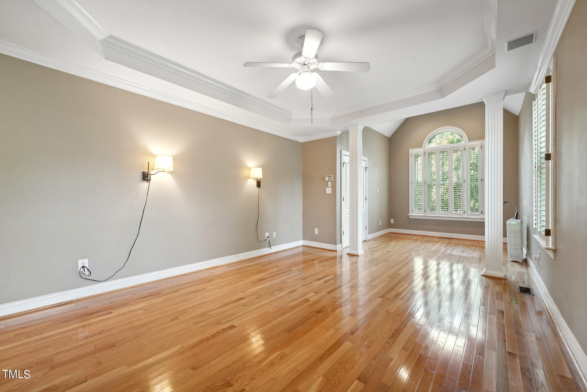 2508 Barton Ridge Court Raleigh, NC 27613 - Photo 21 of 41 a view of an empty room with window and wooden floor