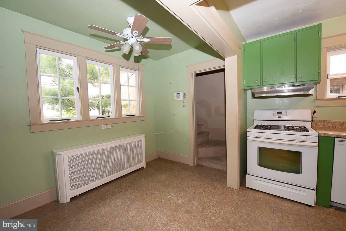 11 Mansfield Road Lansdowne, PA 19050 - Photo 11 of 44 Breakfast Nook, Kitchen, and Back Stairs
