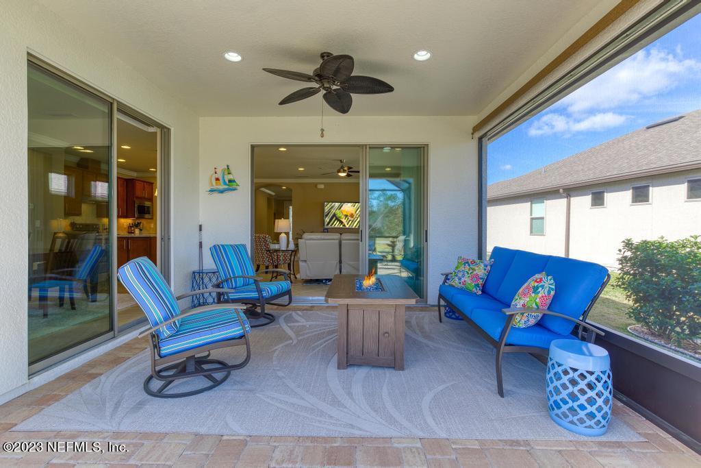 280 Winding Path Drive Ponte Vedra, FL 32081 - Photo 25 of 94 Lanai with Ceiling Fan & Shades