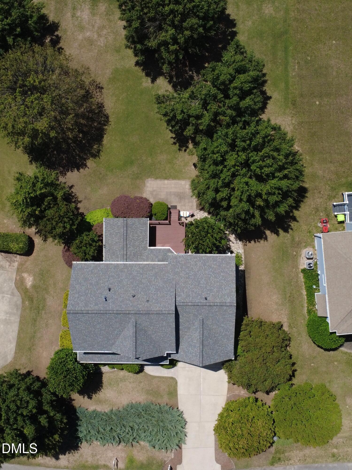 2908 Oak Bridge Drive Raleigh, NC 27610 - Photo 41 of 47 an aerial view of a house with outdoor space and lake view