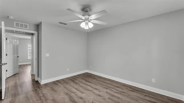 wooden floor in an empty room