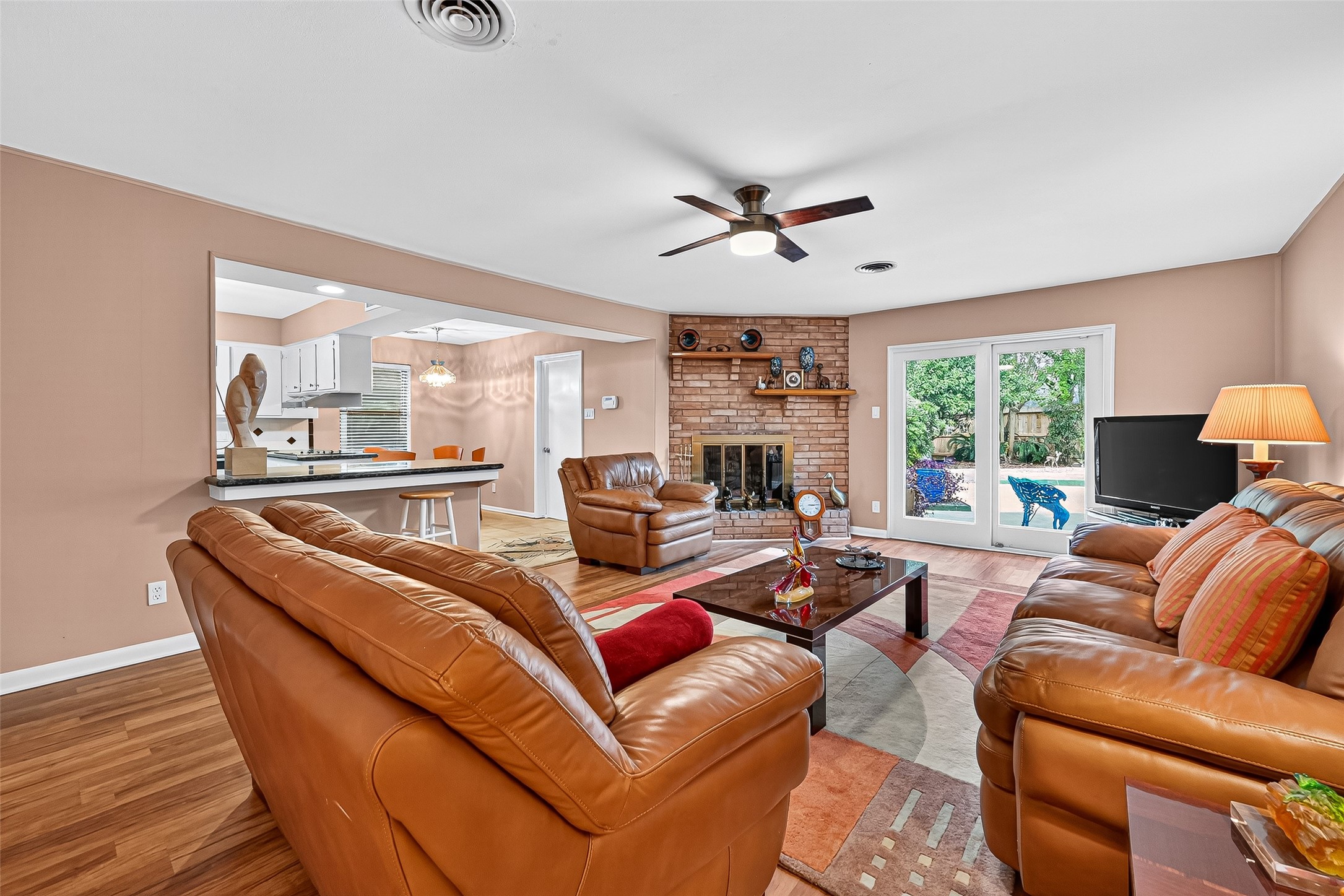 5734 Sanford Road Houston, TX 77096 - Photo 3 of 48 a living room with furniture and a large window