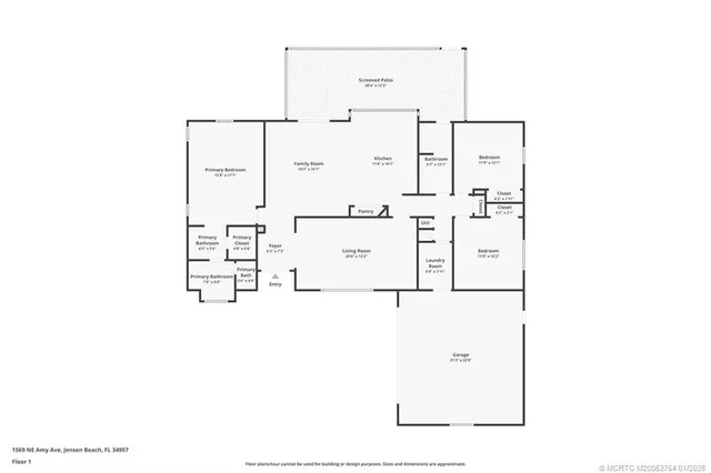 $575,000 | 1569 Northeast Amy Avenue, Jensen Beach, FL 34957
