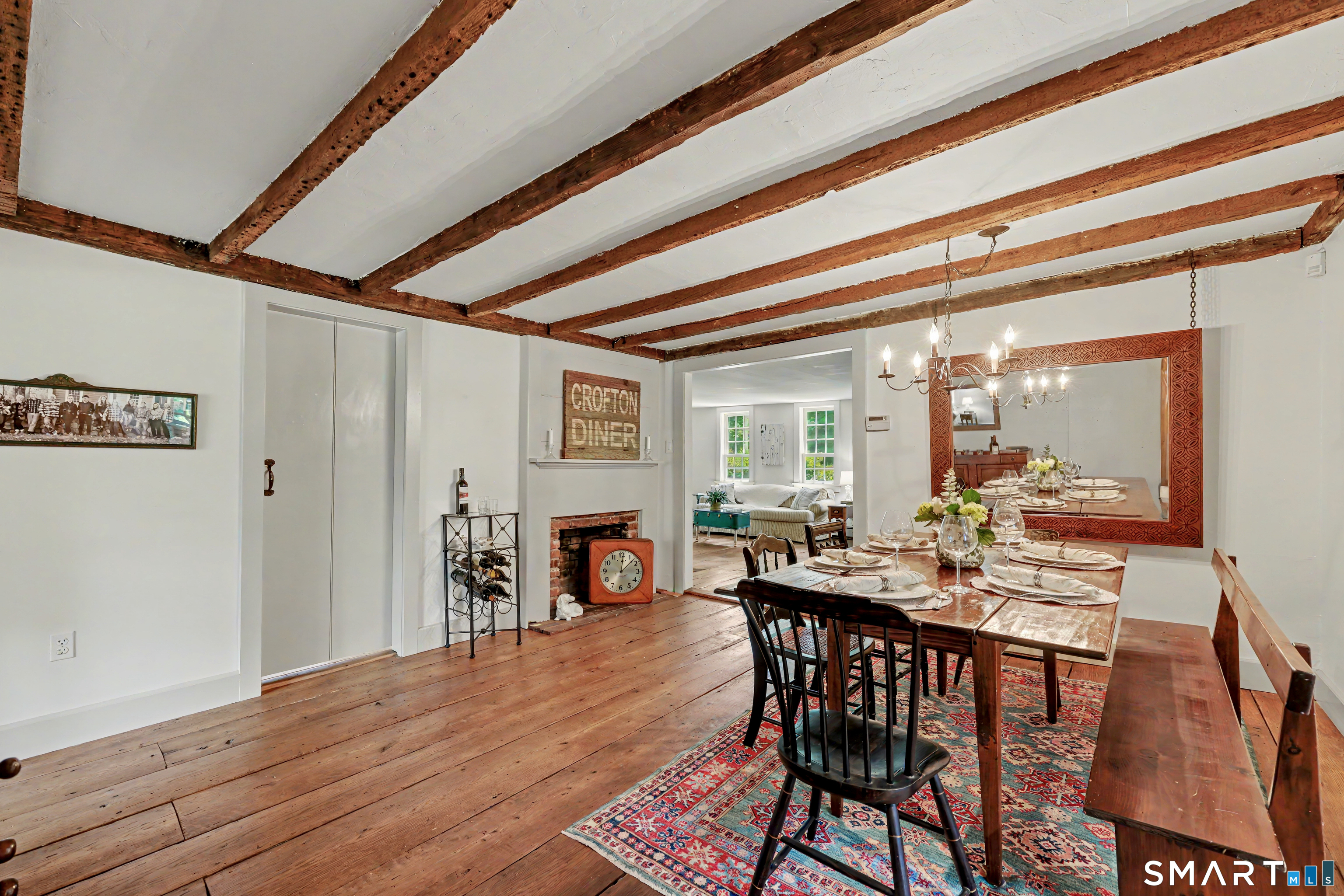 183 Range Road Wilton, CT 06897 - Photo 12 of 40 Beamed ceilings add to the rustic ambience