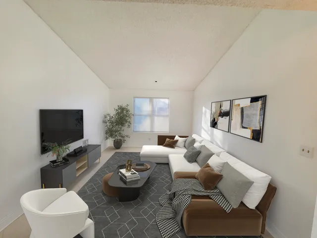 a view of hallway with window