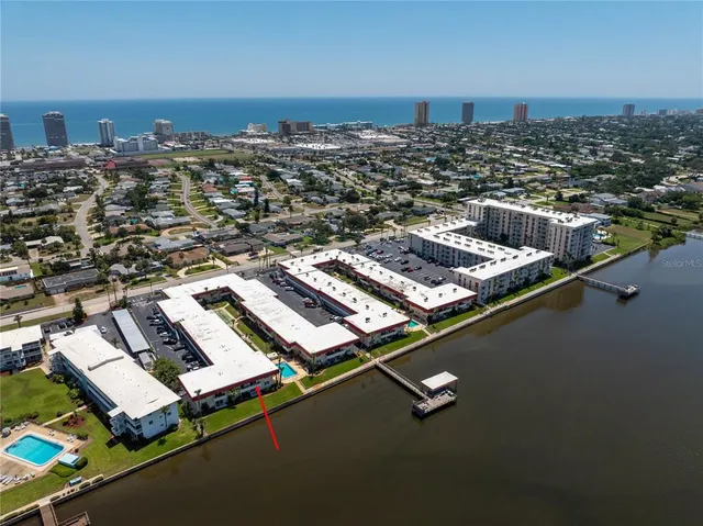 an aerial view of a city