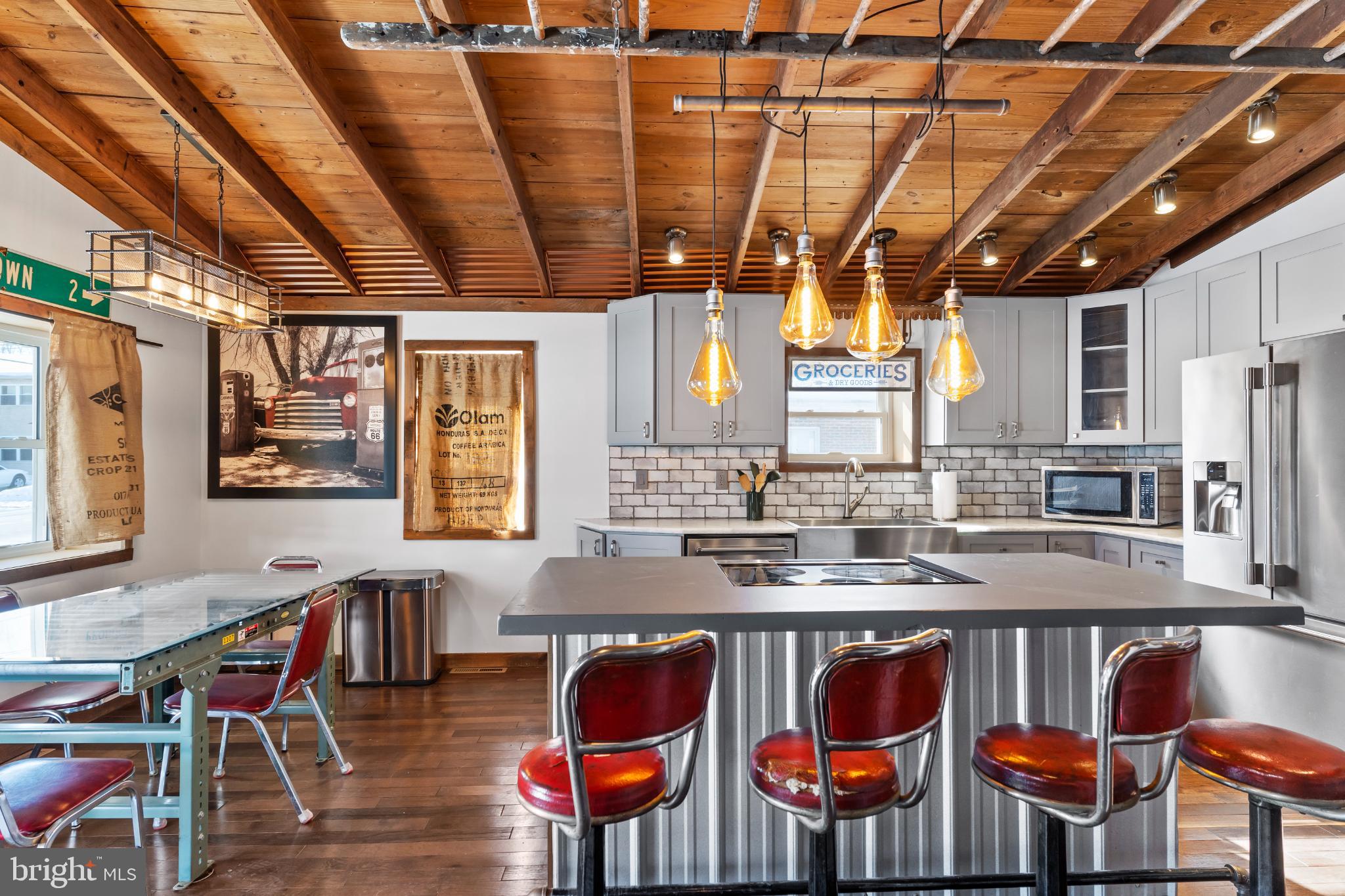 Charming kitchen with rustic elegance.