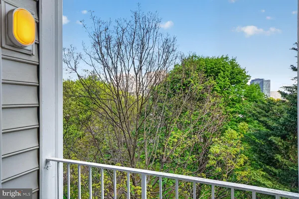 a view of balcony with small space