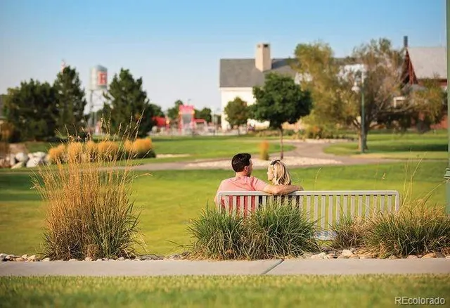 a view of a lake with a house