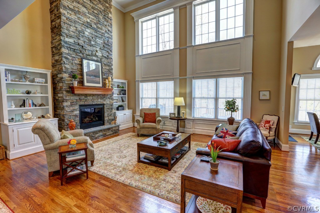 3724 Bircham Loop Midlothian, VA 23113 - Photo 13 of 24 a living room with furniture fireplace and a fireplace