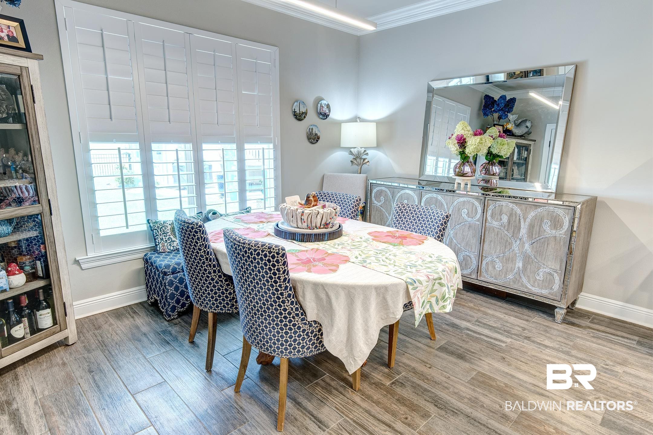 9988 Dunleith Loop Daphne, AL 36526 - Photo 37 of 51 Dining area with ornamental molding and wood-type flooring