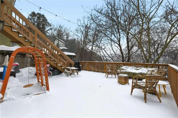 a view of a house with roof deck