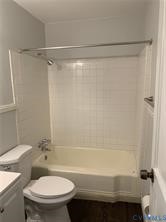 3324 Meadowbridge Road Richmond, VA 23222 - Photo 26 of 38 a bathroom with a shower a toilet and a sink