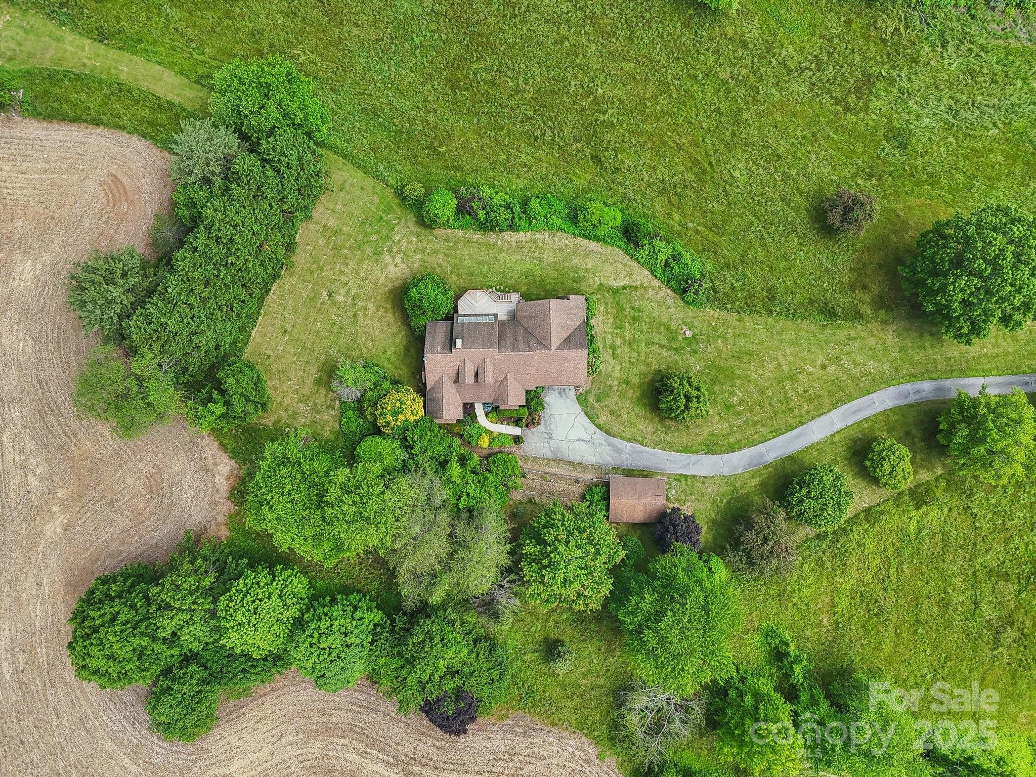 2281 Bearwallow Road Hendersonville, NC 28792 - Photo 4 of 46 an aerial view of a house with outdoor space and street view