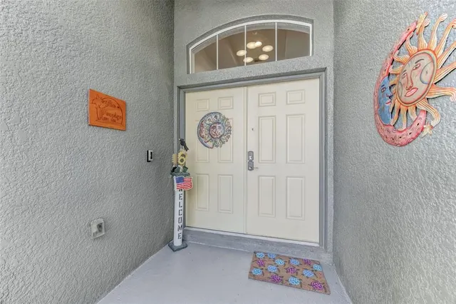 a view of an entryway door