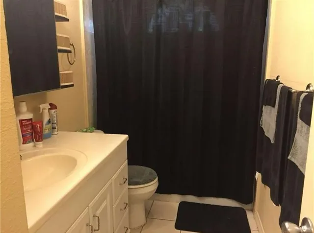 a bathroom with a sink toilet and vanity