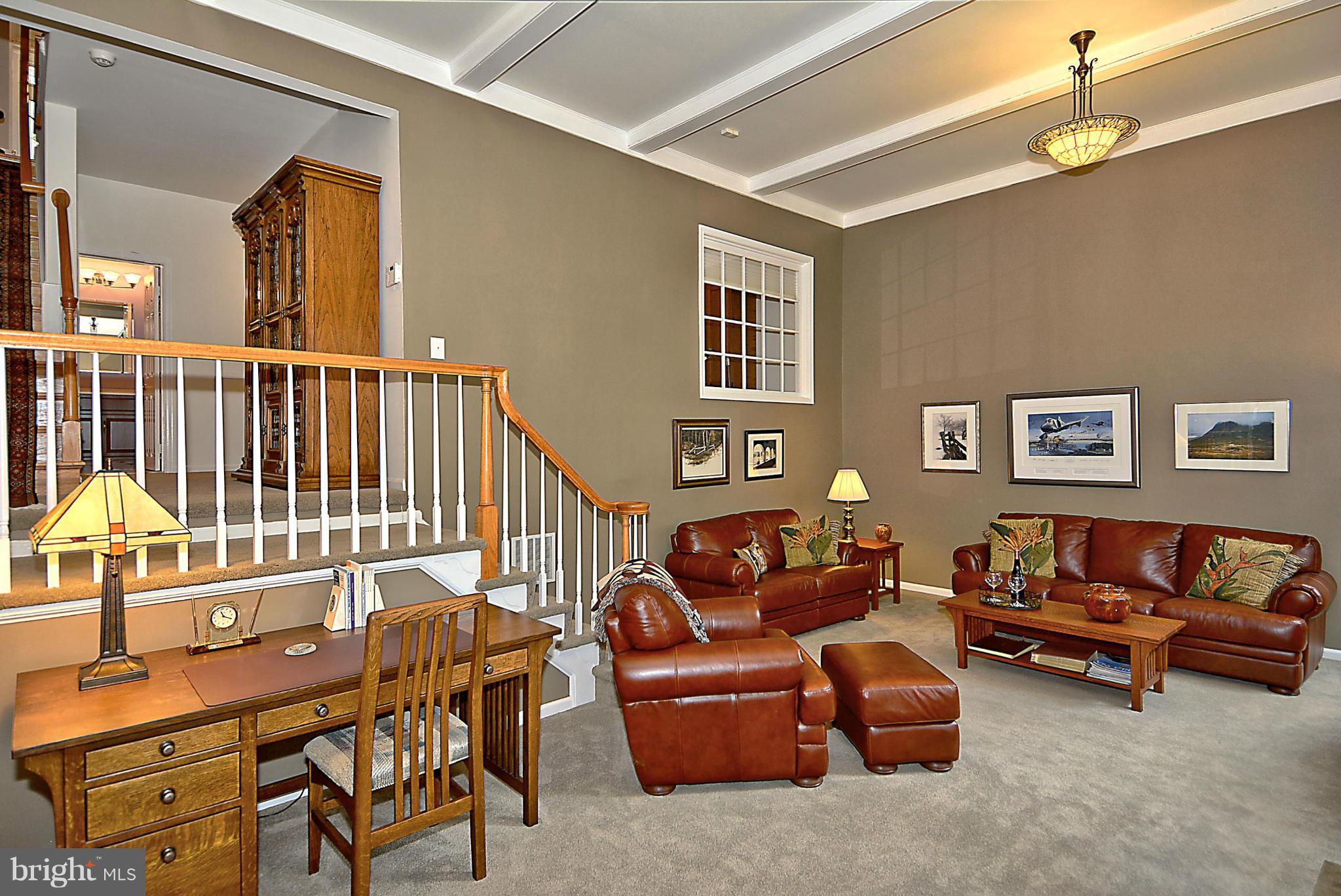 8002 Quarry Ridge Way Bethesda, MD 20817 - Photo 24 of 30 Large Recreation Room with 13' ceilings