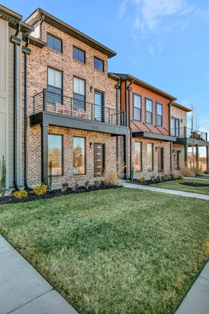 a front view of a building