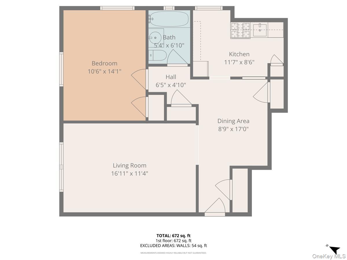 102-55 67th Road, Unit 4W Queens, NY 11375 - Photo 17 of 17 View of home floor plan