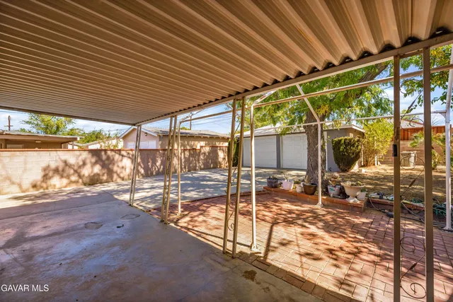 a view of a porch with chairs
