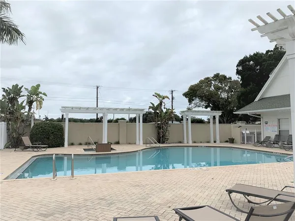 a view of a house with a swimming pool