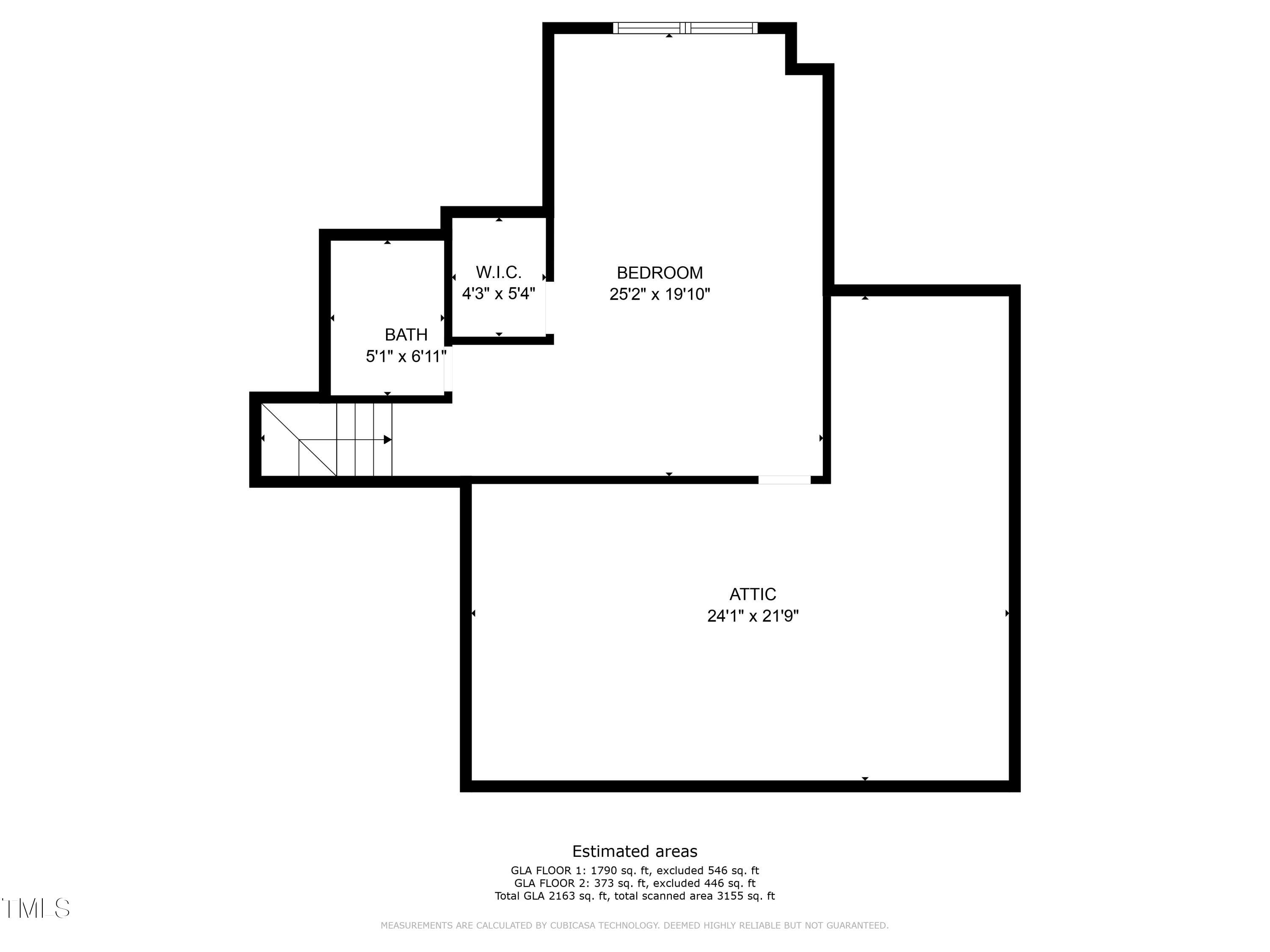 917 Golden Crest Drive Durham, NC 27704 - Photo 25 of 25 Second Floor Floorplan