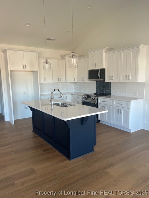102 Sunny Acres Lane Clinton, NC 28328 - Photo 8 of 17 a kitchen with stainless steel appliances granite countertop a sink counter space and cabinets