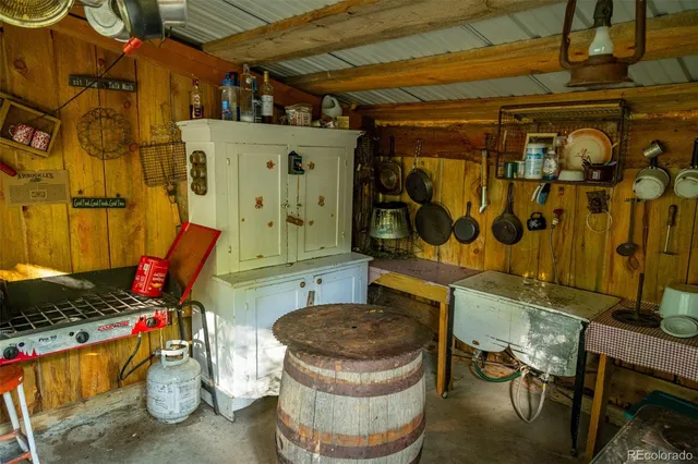 a room with musical instruments