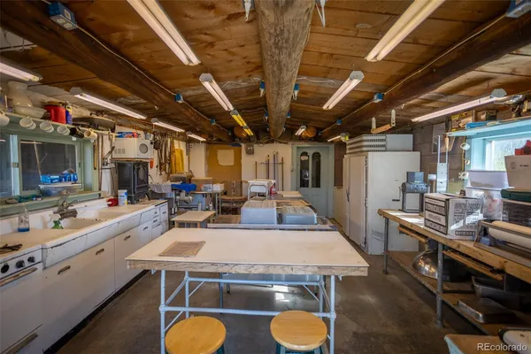 a view of a lake with a mountain