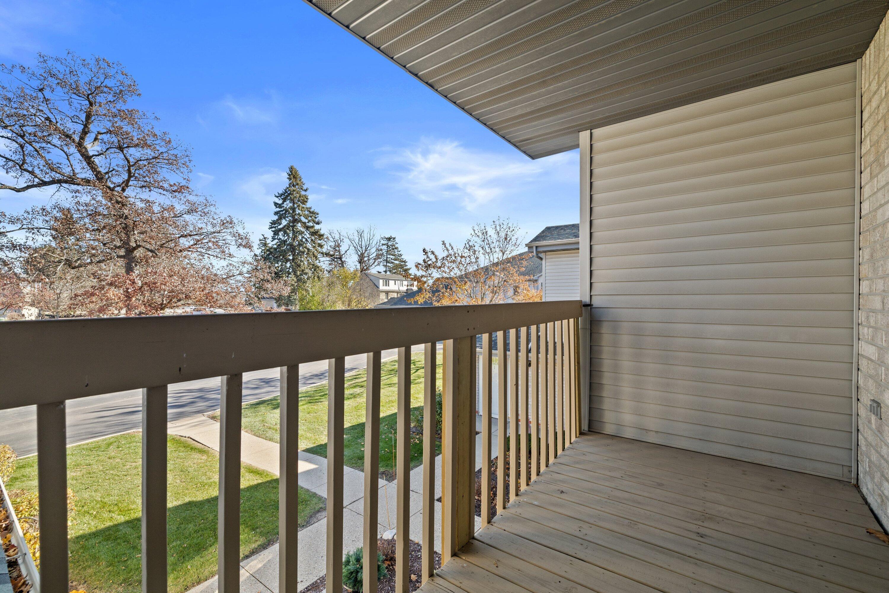 9322 West Loomis Road, Unit 4 Franklin, WI 53132 - Photo 22 of 26 Balcony