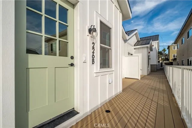 a view of a house with a door