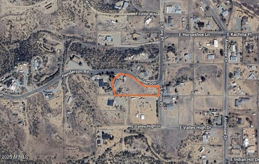 11965 Henderson Road Dewey, AZ 86327 - Photo 4 of 61 a aerial view of a house with a yard