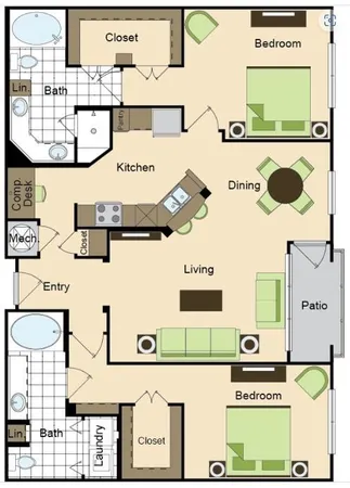 $1,873 | 3460 Kingsboro Road Northeast, Unit 421, Atlanta, GA 30326