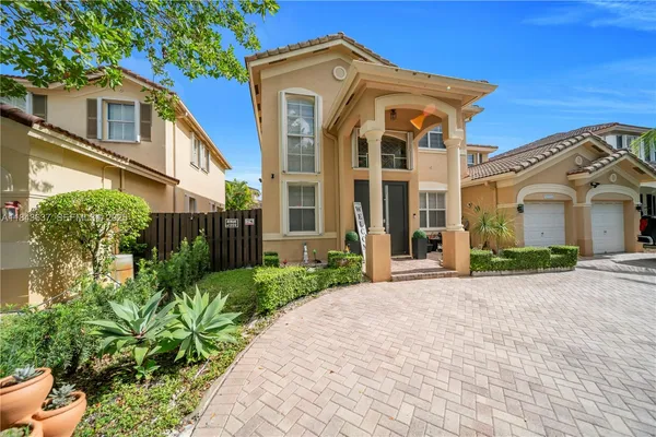 a living room with lots of furniture