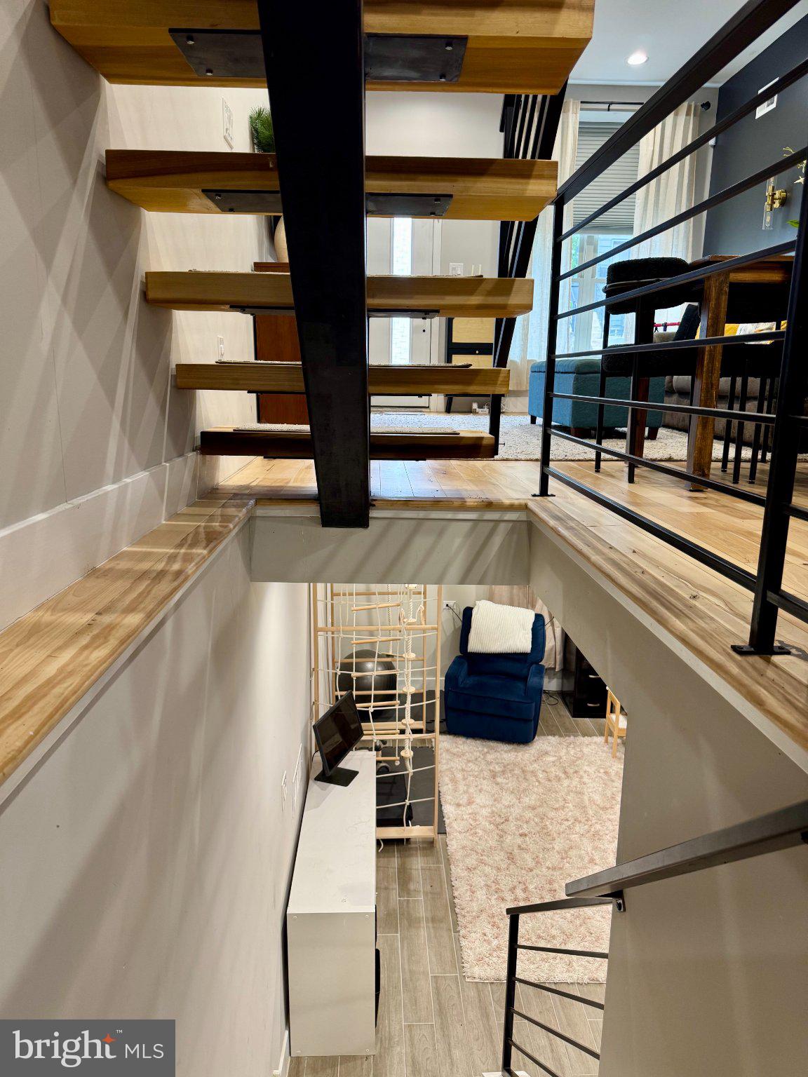 1217 LeCount Street Philadelphia, PA 19121 - Photo 25 of 29 Modern staircase with sleek design.
