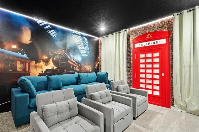 a bedroom with a bed and a cabinets