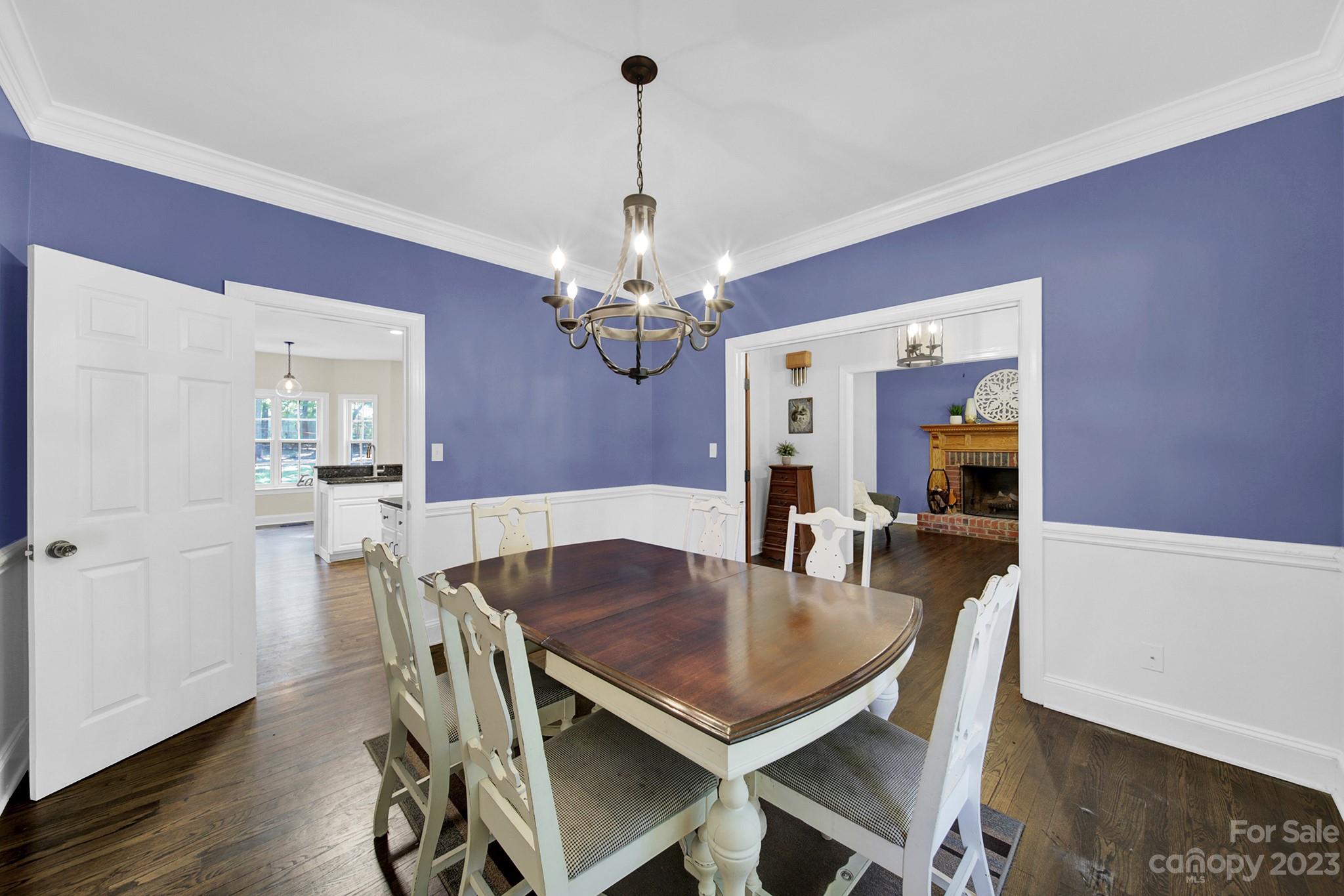 16014 Virginia Lee Court Fort Mill, SC 29708 - Photo 9 of 47 a view of a dining room with furniture and wooden floor