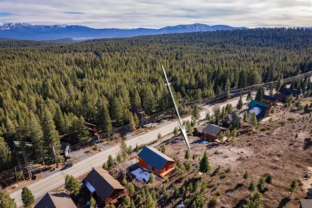 a view of an outdoor space with mountain view
