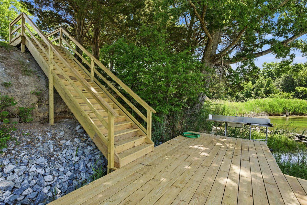 2070 Turner Road Lusby, MD 20657 - Photo 49 of 79 New stair to the pier, large landing!