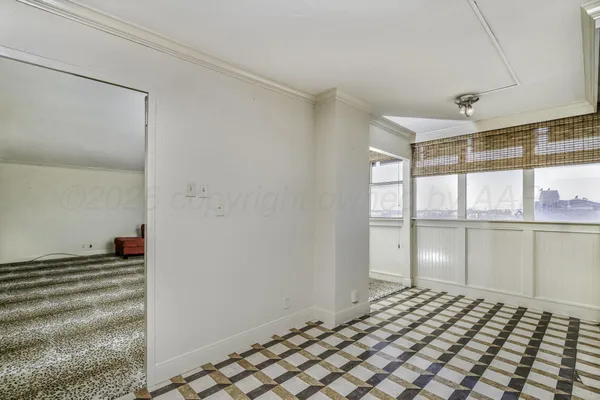 a view of an empty room