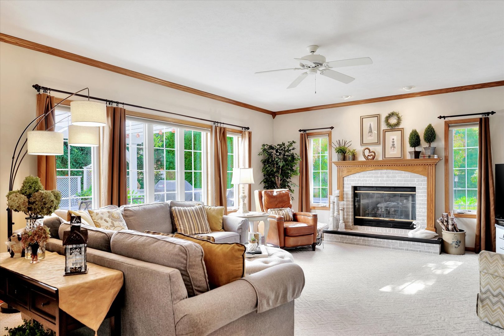 3002 Country Bend Lane Champaign, IL 61822 - Photo 14 of 48 a living room with furniture and a fireplace