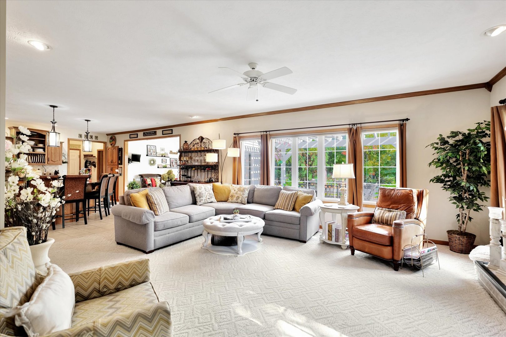 3002 Country Bend Lane Champaign, IL 61822 - Photo 16 of 48 a living room with furniture and large windows