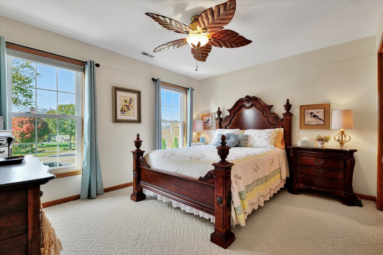 3002 Country Bend Lane Champaign, IL 61822 - Photo 31 of 48 a bed room with a bed and a chandelier