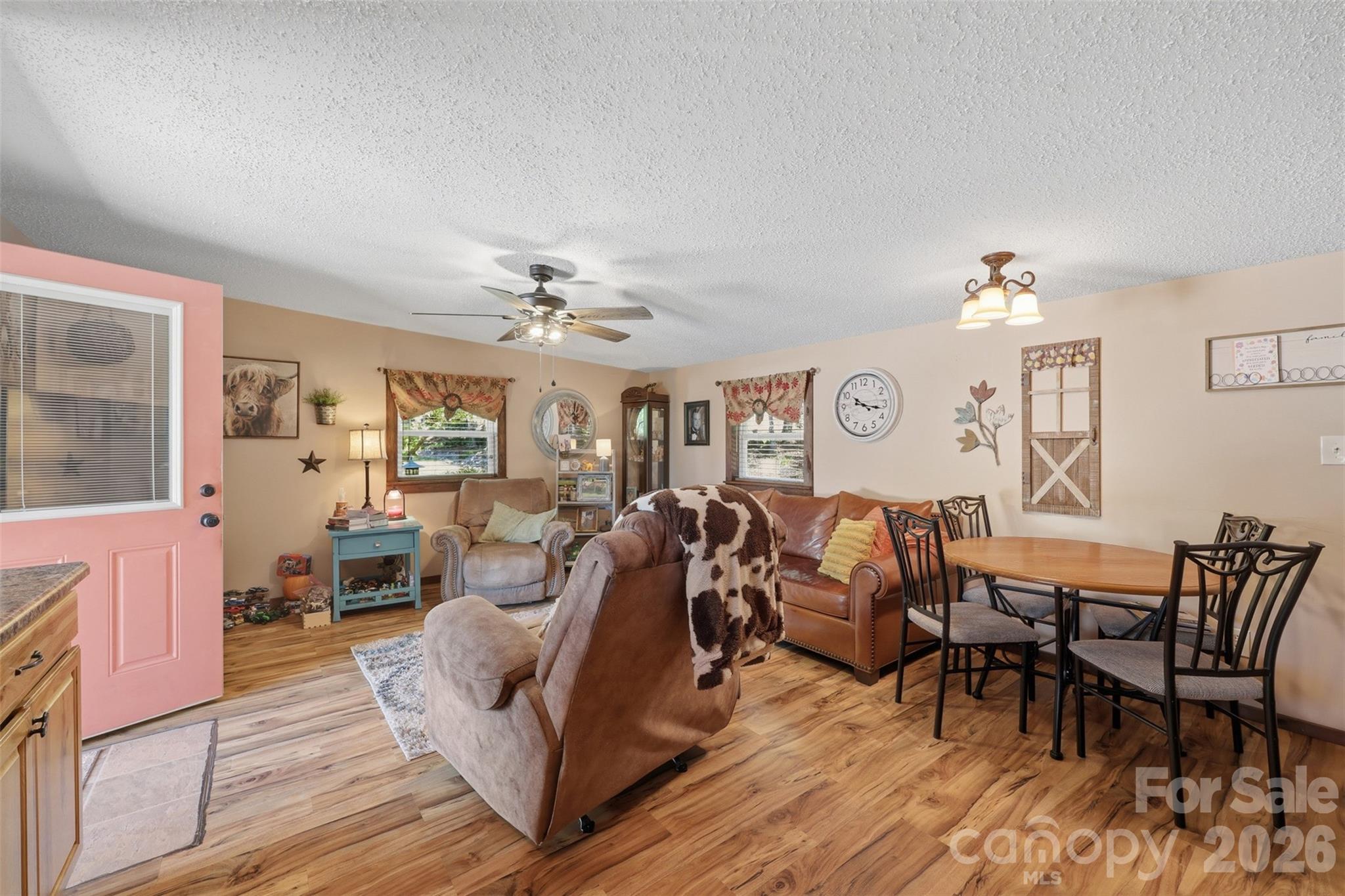 176-174 Oak Hollow Road Union Grove, NC 28689 - Photo 34 of 48 a living room with furniture and wooden floor