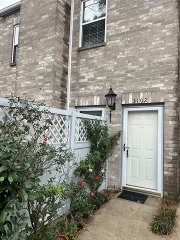 a view of front door of house