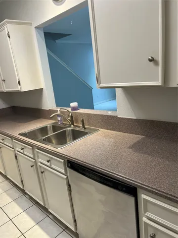 a close view of sink and dishwasher