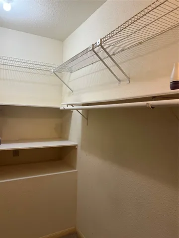 a close view of closet