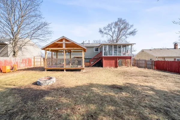 a view of outdoor space with garden
